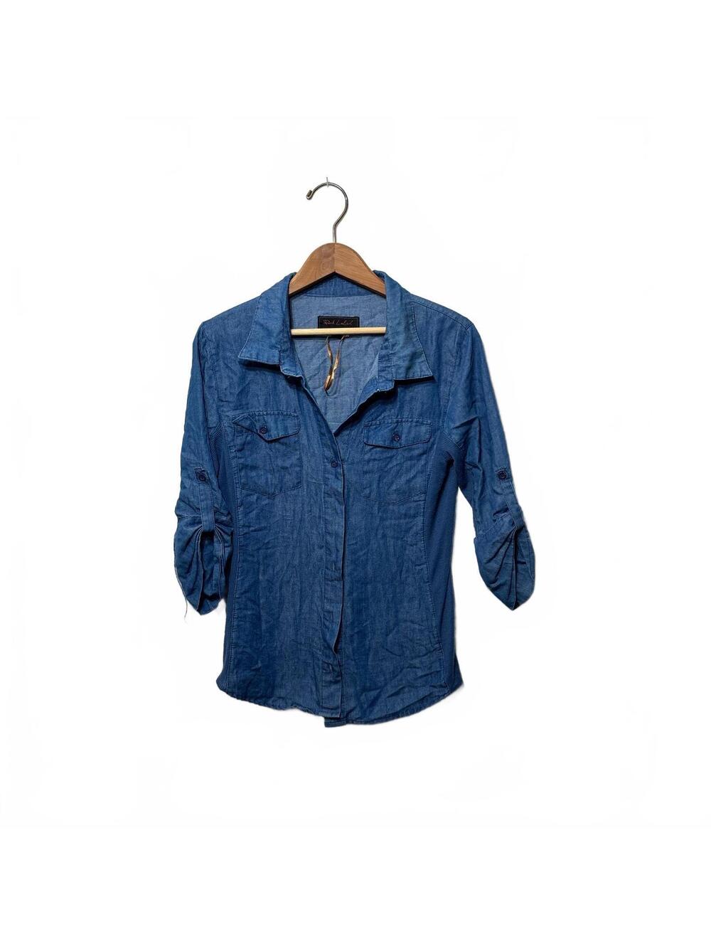 Pink Label Social Club NYC Chambray Denim Shirt Large